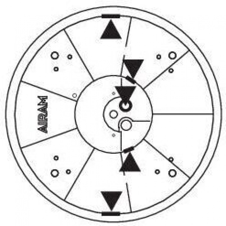 Airam Gaia Slim Round Plafond, 22W, 2700-6500K, hvid, 40 cm