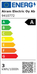Airam LED G95-pære, E27, 3000K, 470lm, klar kobber