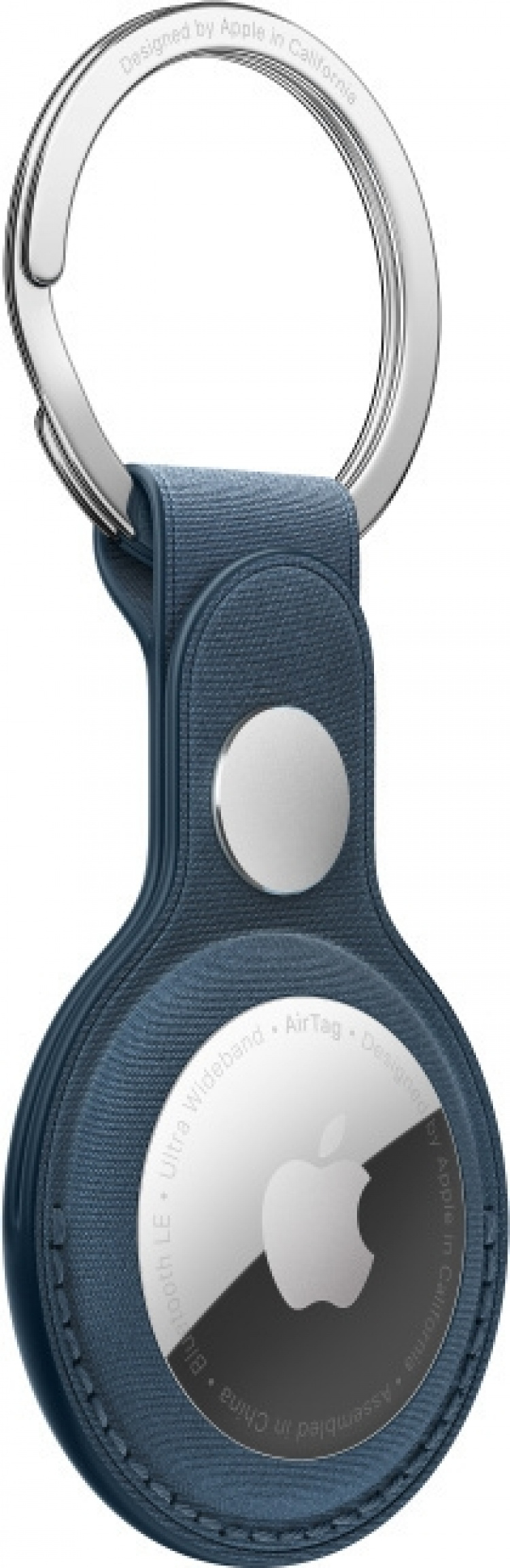 Apple FineWoven AirTag nøglering, calm sea blue