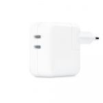 Apple 35W USB-C-strømforsyning med to porte (MW2K3)
