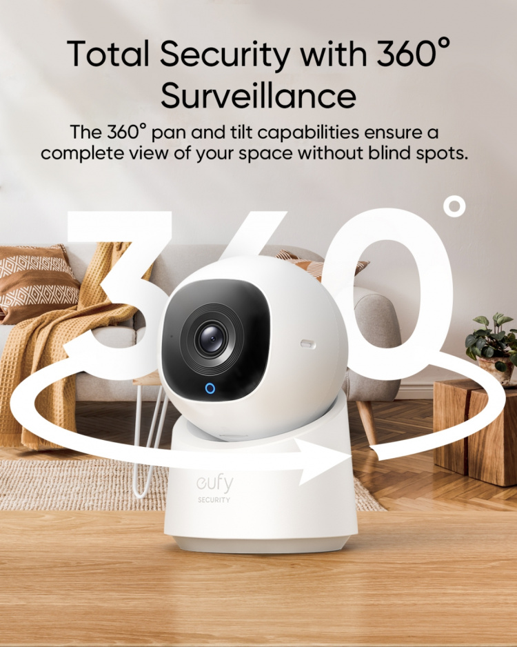Anker eufy Indoor Cam C220 indendørs overvågningskamera Anker eufy Indoor Cam C220 indendørs overvågningskamera