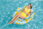 Bestway Citron-bademadras, 176 x 122 cm