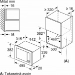 Bosch BFL523MW3 Serie 2 mikrobølgeovn, hvid