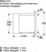 Bosch BFL623MS3 Serie 2 mikrobølgeovn, stål Bosch BFL623MS3 Serie 2 mikrobølgeovn, stål