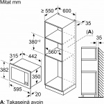 Bosch BFL623MS3 Serie 2 mikrobølgeovn, stål Bosch BFL623MS3 Serie 2 mikrobølgeovn, stål