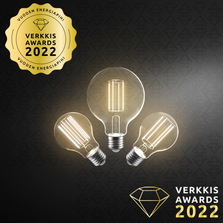 Airam LED A60-lampe, E27, 4000K, 470lm, klar kobber