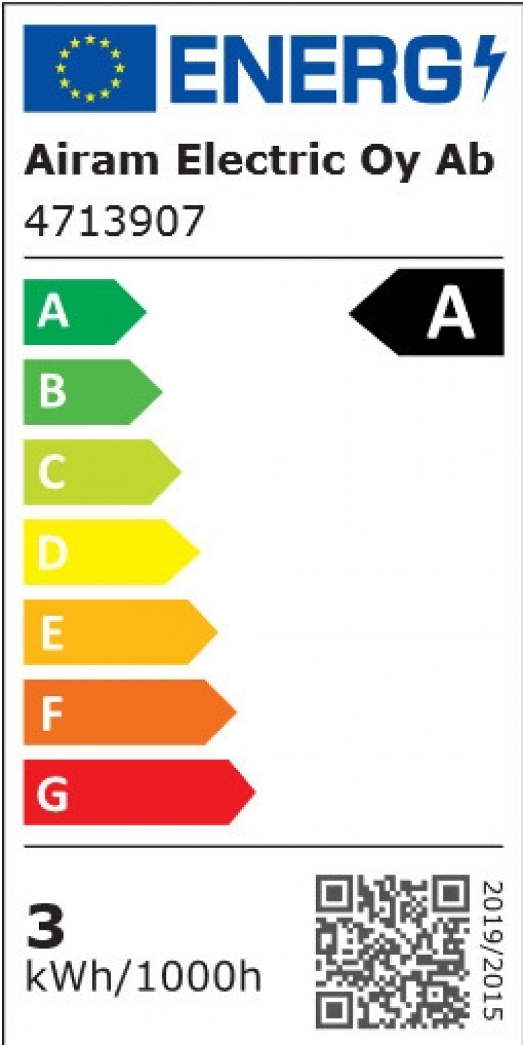 Airam LED A60-lampe, E27, 4000K, 470lm, klar kobber