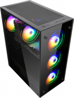 Blackstorm Artemis 205B ATX-kabinet med vindue, sort