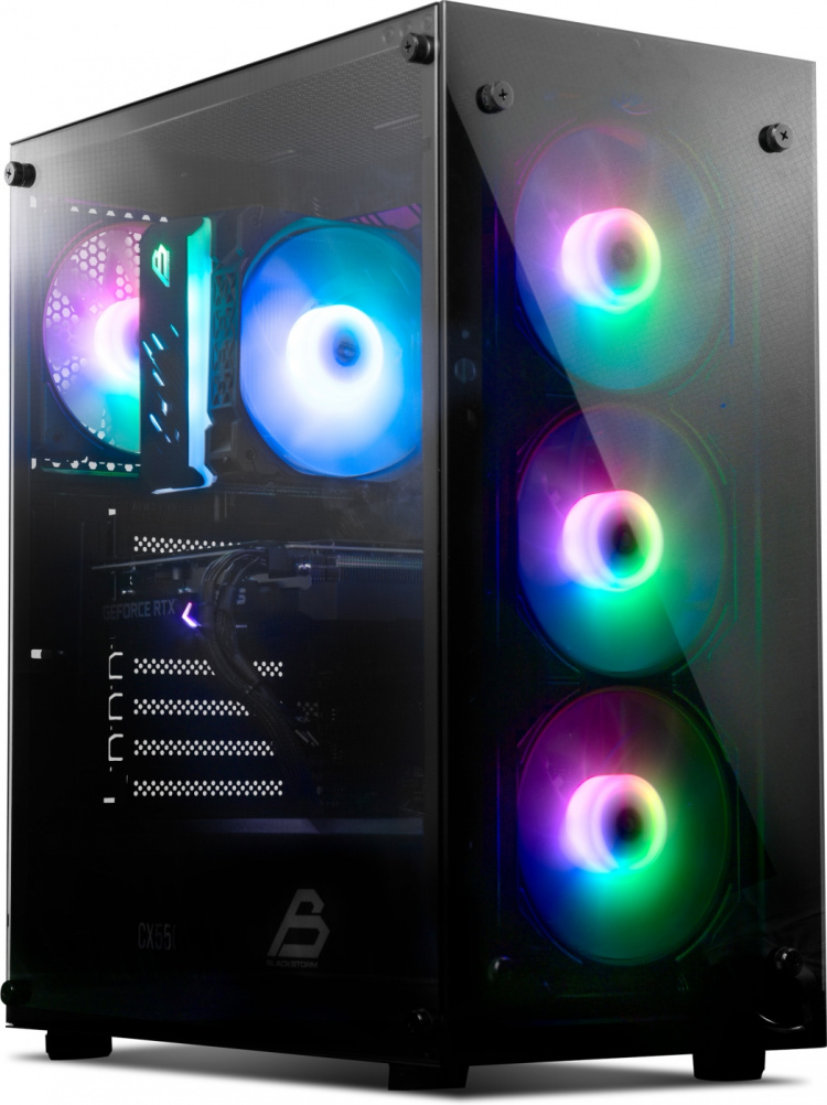 Blackstorm Artemis 205B ATX-kabinet med vindue, sort