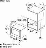 Bosch BFL7221B1 Serie 8 mikrobølgeovn, sort