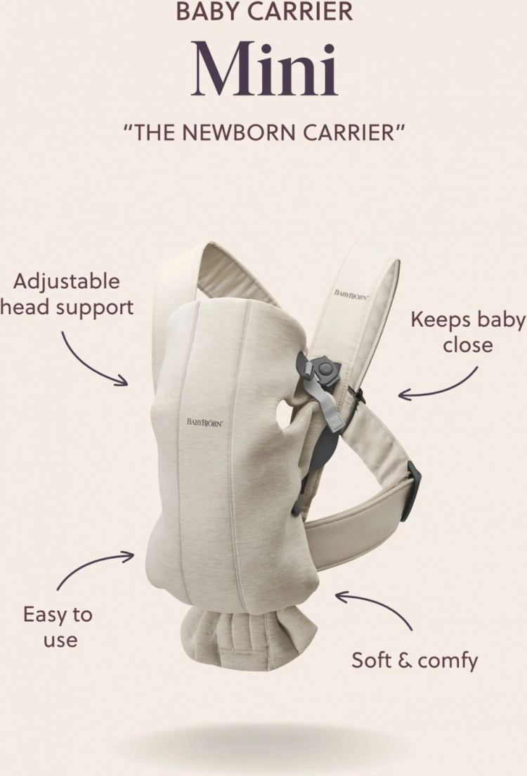 BabyBjörn Mini vævet rygsæk, mørkegrøn