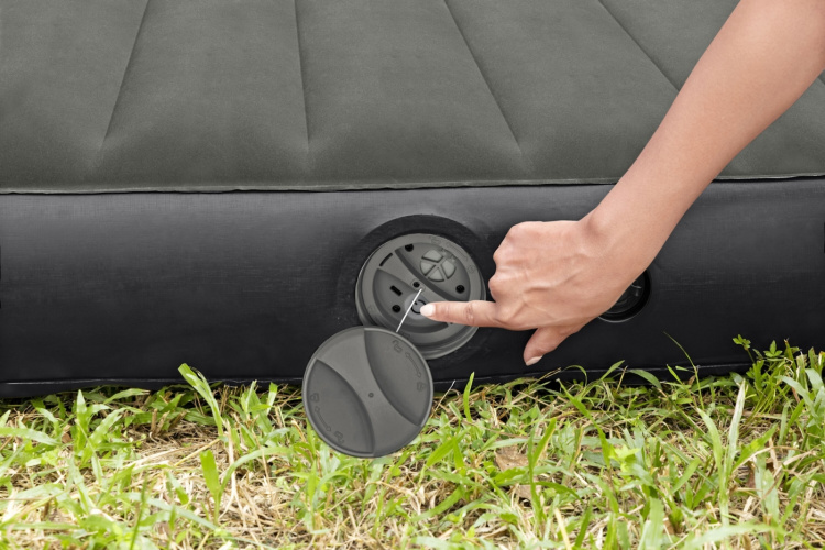 Bestway Tritech luftmadras Queen luftfyldt ekstraseng, indbygget pumpe, 203 x 152 x 25 cm