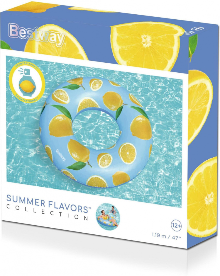 Bestway Citron-badring, 119 cm