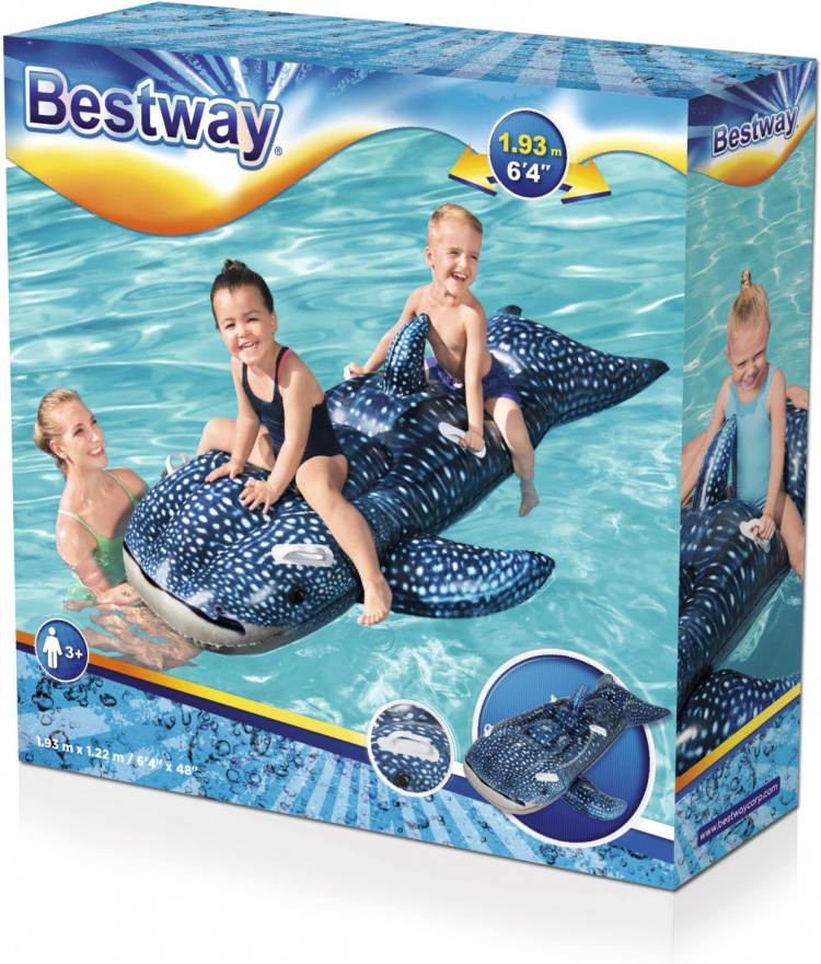 Bestway Whaletastic Wonders Ride Onj, 193 x 122 cm