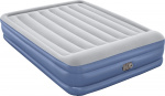 Bestway Tritech™ Luftmadras Queen luftfyldt ekstraseng, indbygget pumpe, 203 x 152 x 46 cm