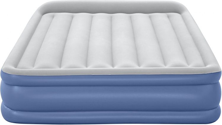 Bestway Tritech™ Luftmadras Queen luftfyldt ekstraseng, indbygget pumpe, 203 x 152 x 46 cm