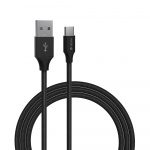 Devia kabel Gracious EC303 USB - USB-C 1,0 m 2,4A sort