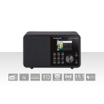 TELESTAR DIRA M 1 A Mobil EWF Batteridrevet mono-multifunktionsradio DAB+ / FM / Internet / Bluetooth Sort