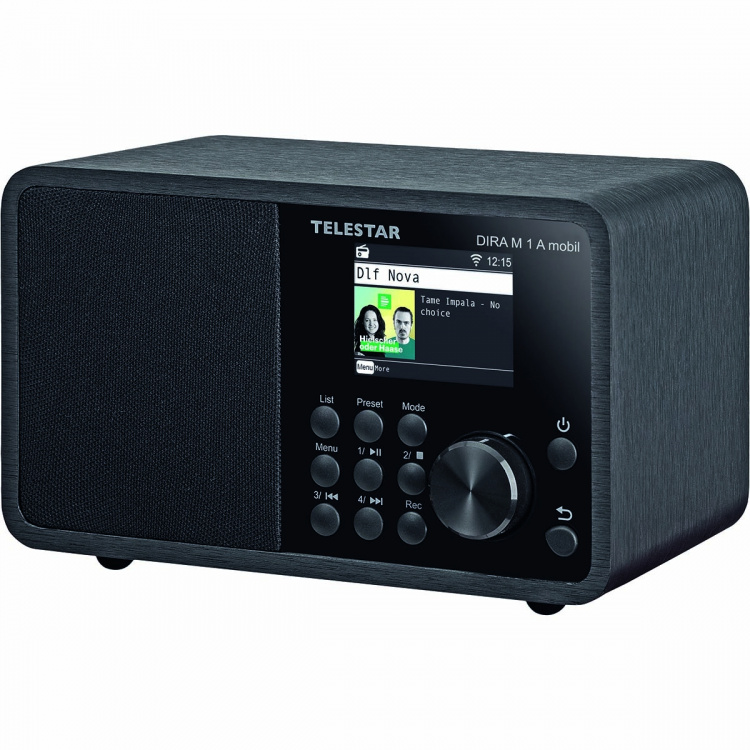 TELESTAR DIRA M 1 A Mobil EWF Batteridrevet mono-multifunktionsradio DAB+ / FM / Internet / Bluetooth Sort