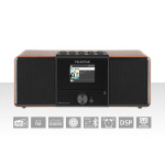 TELESTAR DIRA S32i CD EWF Multifunktionel stereoradio med cd-afspiller DAB+ / FM / Internet / Bluetooth Wood