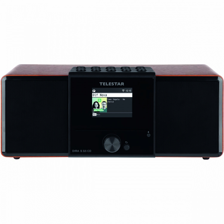 TELESTAR DIRA S32i CD EWF Multifunktionel stereoradio med cd-afspiller DAB+ / FM / Internet / Bluetooth Wood