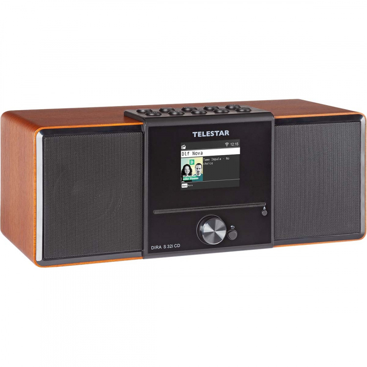 TELESTAR DIRA S32i CD EWF Multifunktionel stereoradio med cd-afspiller DAB+ / FM / Internet / Bluetooth Wood