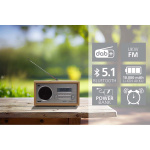 imperial DABMAN 30 Mobil DAB+/FM-radio Wood