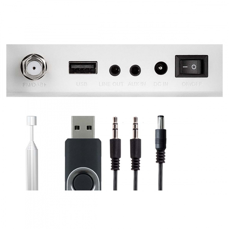 imperial DABMAN i460 multifunktionel radio hvid-sølv imperial DABMAN i460 multifunktionel radio hvid-sølv