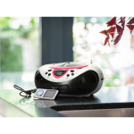 Lenco Bærbar FM-radio CD- og USB-afspiller Pink