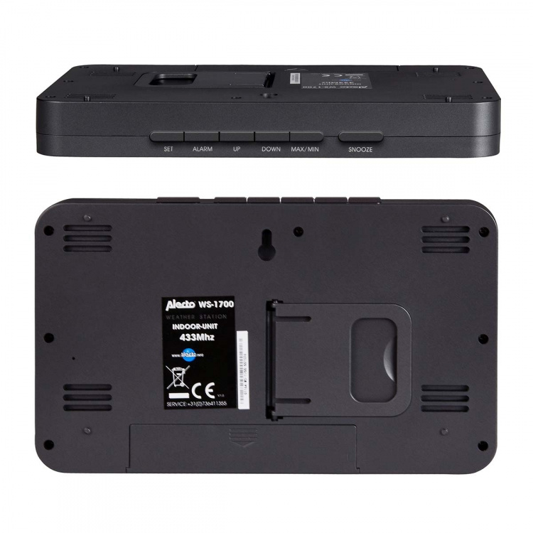 Alecto Vejrstation med trådløs sensor Silver