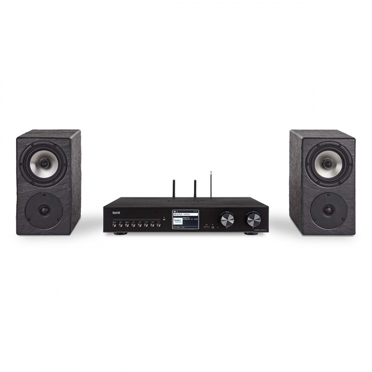 imperial DABMAN i560 CD All-in-one HiFi-system med forstærker og cd-afspiller DAB+ / FM / Internet / Bluetooth Sort imperial DABMAN i560 CD All-in-one HiFi-system med forstærker og cd-afspiller DAB+ / FM / Internet / Bluetooth Sort