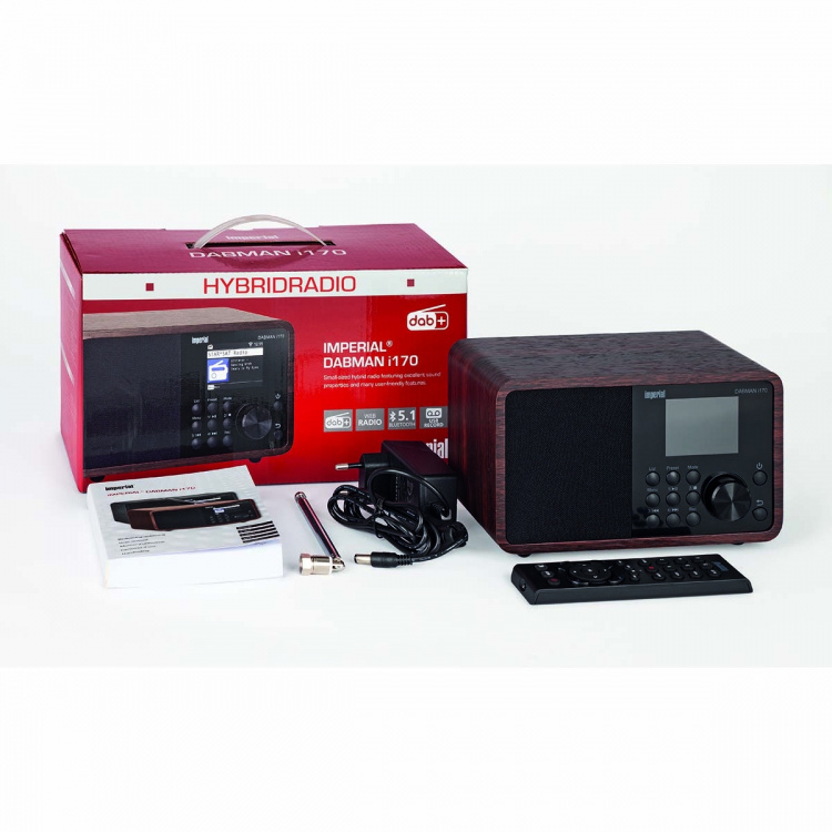 imperial DABMAN i170 DAB+ og internetradio Wood Look
