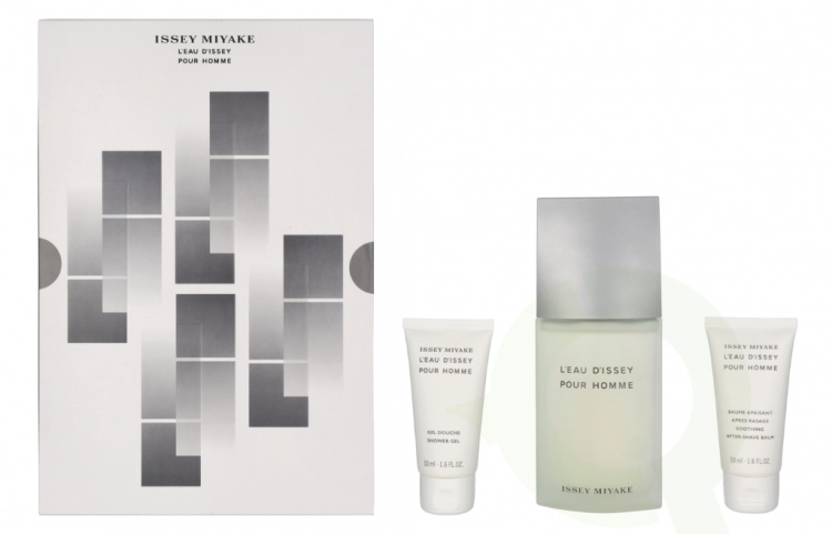 Issey Miyake L\'Eau D\'Issey Pour Homme Giftset 225 ml Edt Spray 125ml/Shower Gel 50ml/After Shave Balm 50ml