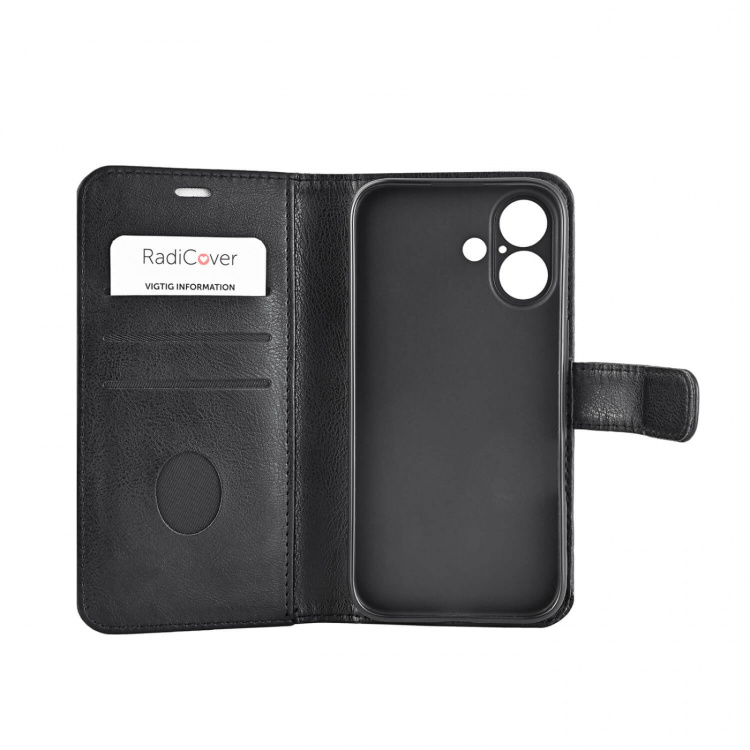 Radicover Wallet Strålingsbeskyttelse 3 Kort RFID Sort - iPhone 16 Radicover Wallet Strålingsbeskyttelse 3 Kort RFID Sort - iPhone 16