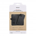 Buffalo 2in1 Leather 3 card MagSeries iPhone 16 Plus Black Buffalo 2in1 Leather 3 card MagSeries iPhone 16 Plus Black