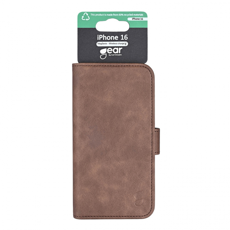 Gear Wallet 3 kortpladser Magseries Brun - iPhone 16