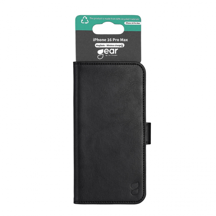 Gear Wallet 3 kortpladser Magseries Sort - iPhone 16 Pro Max