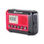Midland Nødradio ER250BT Rød/Sort