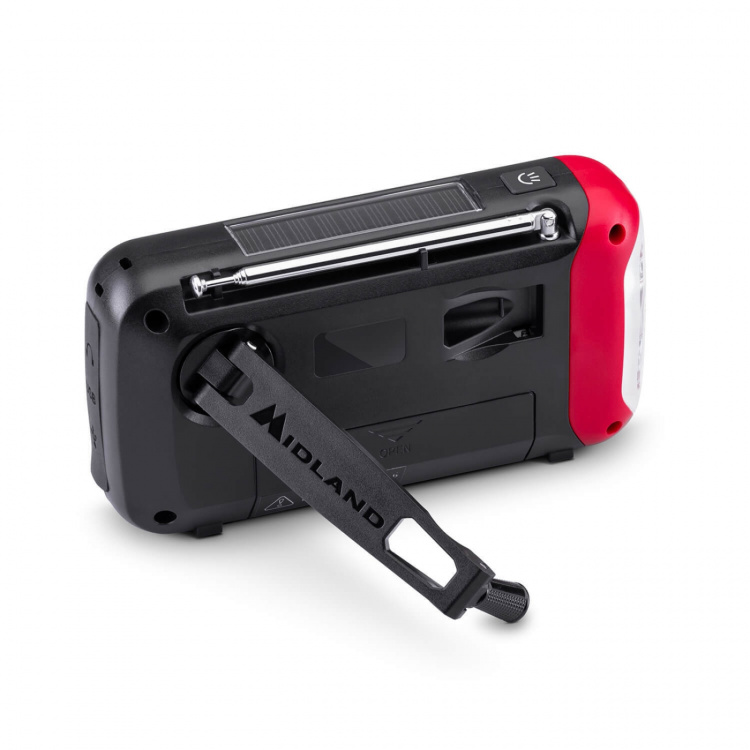 Midland Nødradio ER250BT Rød/Sort