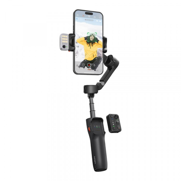Hohem Smartphone Gimbal iSteady V3 Sort Sæt med AI Hohem Smartphone Gimbal iSteady V3 Sort Sæt med AI
