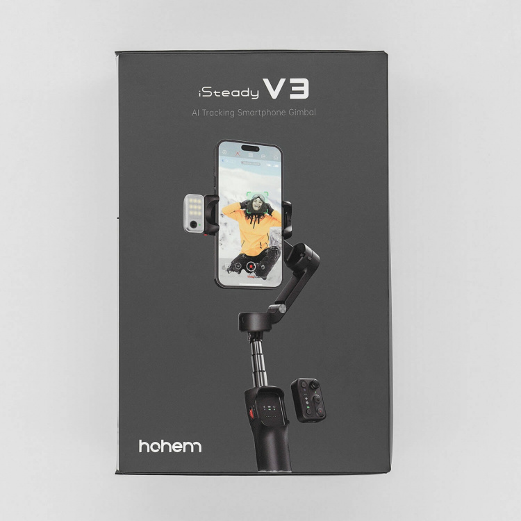 Hohem Smartphone Gimbal iSteady V3 Sort Sæt med AI Hohem Smartphone Gimbal iSteady V3 Sort Sæt med AI