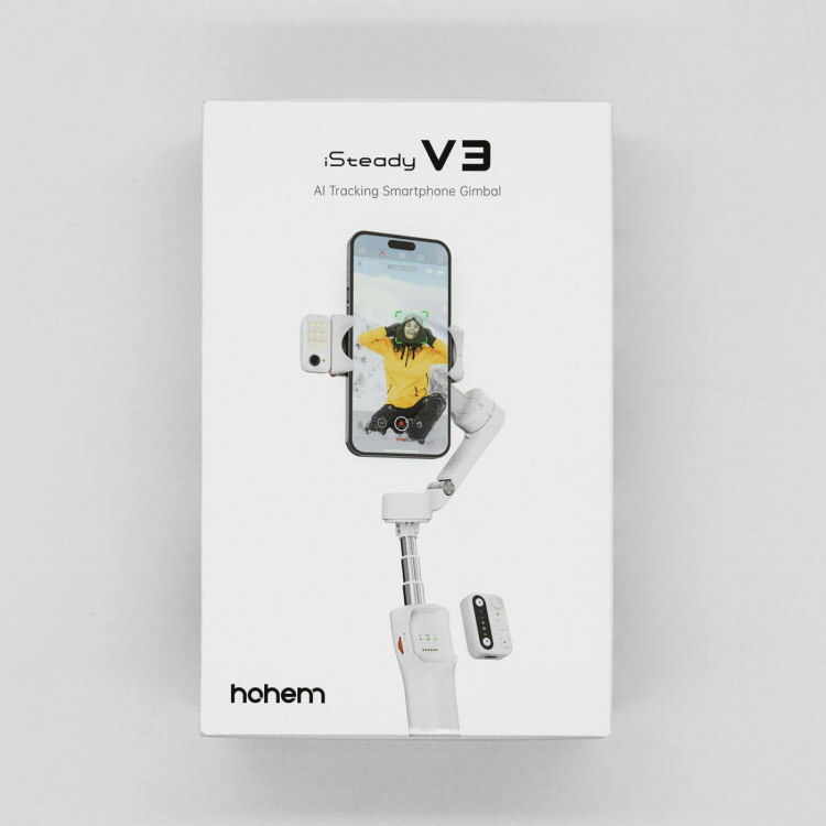 Hohem Smartphone Gimbal iSteady V3 Hvid Sæt med AI Hohem Smartphone Gimbal iSteady V3 Hvid Sæt med AI