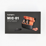 Hohem Mikrofon MIC-01 2TX 1RX Opladningsetui Lightning Hohem Mikrofon MIC-01 2TX 1RX Opladningsetui Lightning