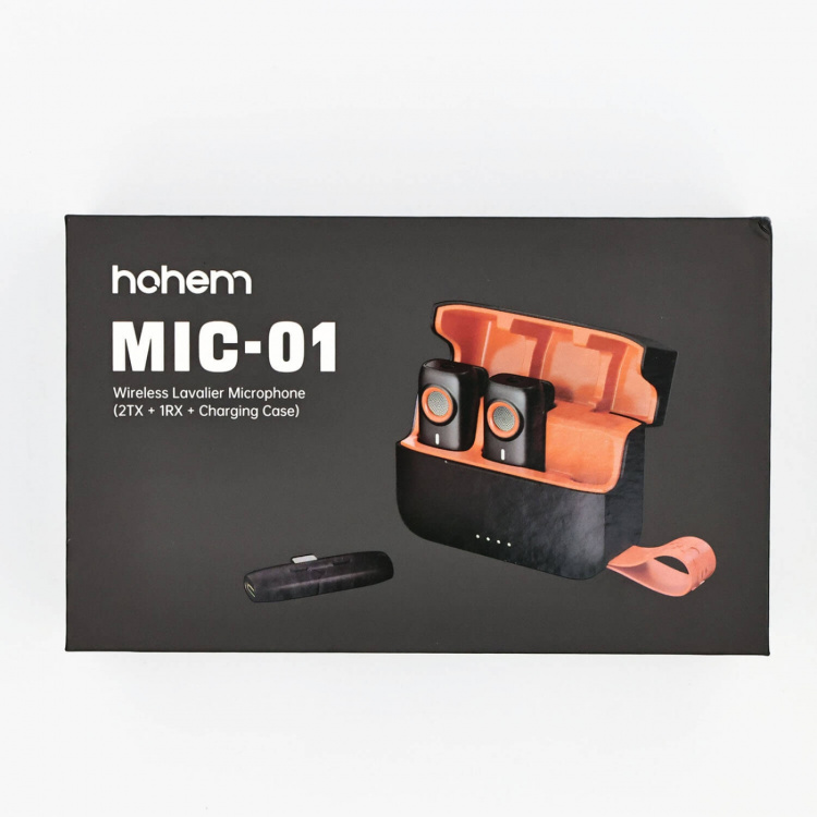 Hohem Mikrofon MIC-01 2TX 1RX Opladningsetui USB-C Hohem Mikrofon MIC-01 2TX 1RX Opladningsetui USB-C