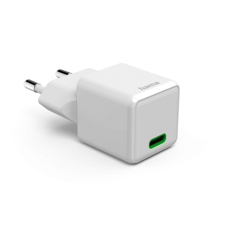 Hama Mini Hurtigoplader USB-C PD 25W Hvid