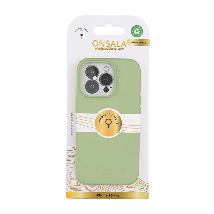 Onsala Mobilcover med Silikone Feel Lime - iPhone 16 Pro