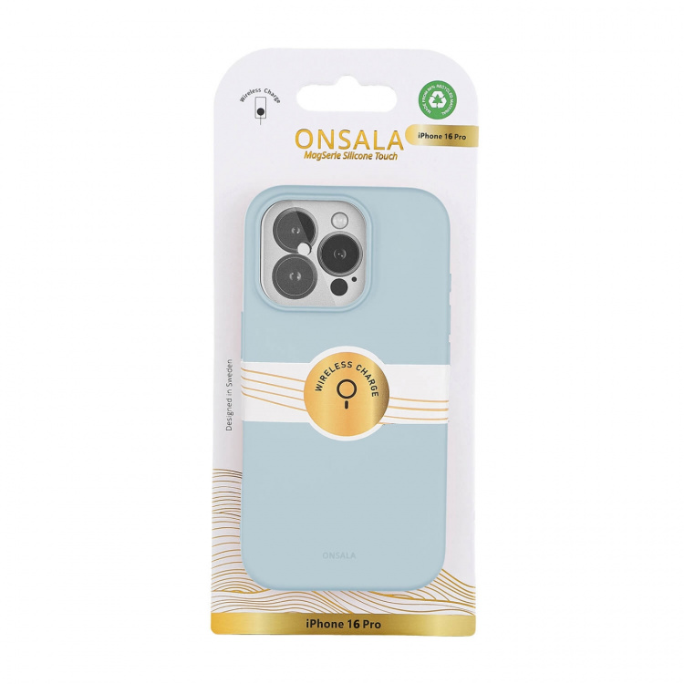 Onsala Mobilcover med Silikone Feel Concrete - iPhone 16 Pro Onsala Mobilcover med Silikone Feel Concrete - iPhone 16 Pro
