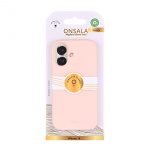 Onsala Mobilcover med Silikone Feel Chalk Pink - iPhone 16 Onsala Mobilcover med Silikone Feel Chalk Pink - iPhone 16