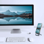 Desire2 Mobilholder Ultratynd Aluminium Mørkegrå