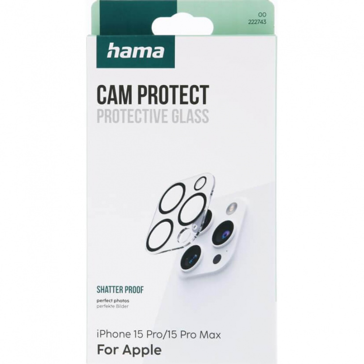 Hama Kamera Beskyttelse Glas iPhone 15 Pro/15 Pro Max